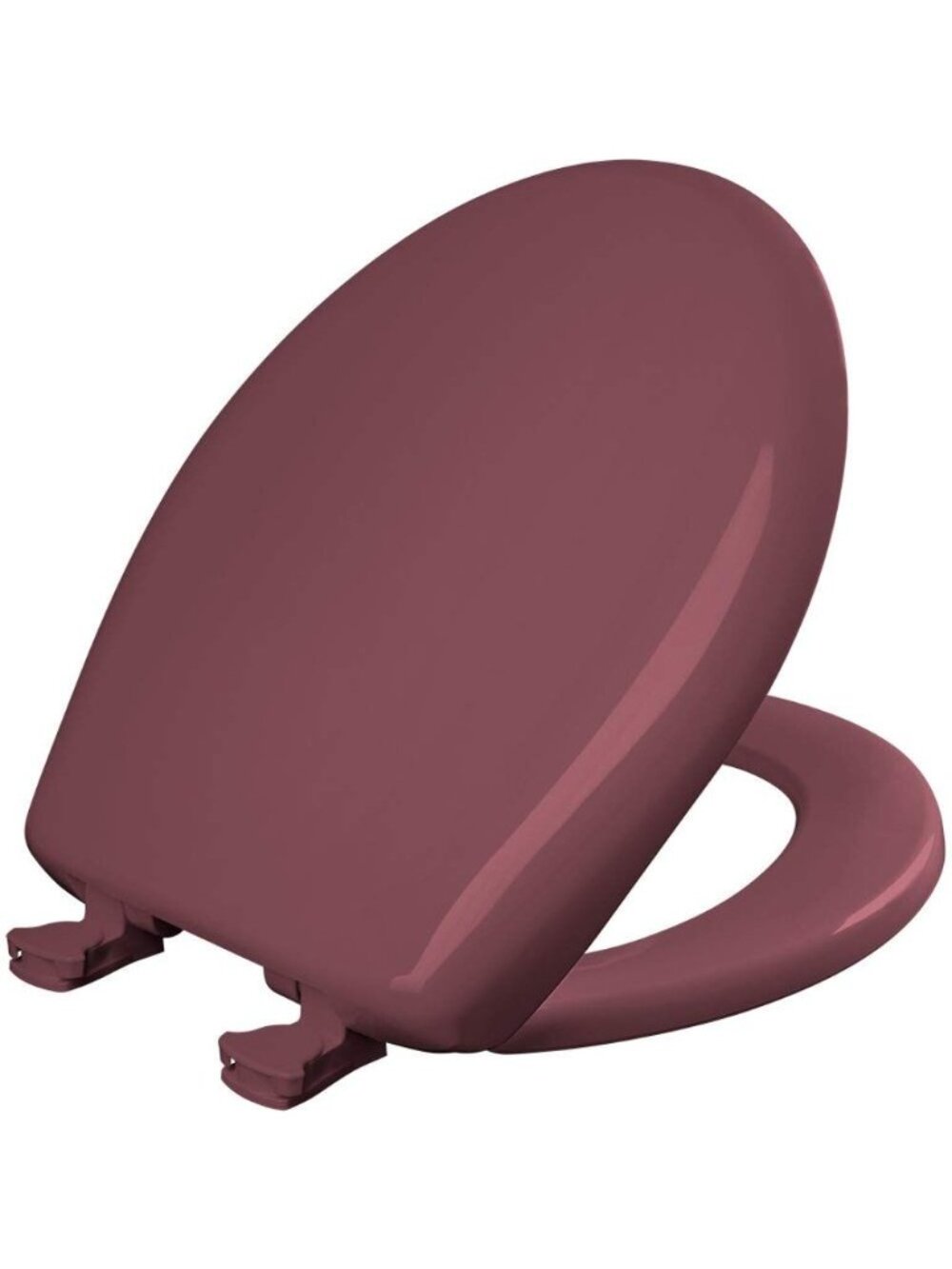 Bemis Classic Slow Close Toilet Seat Easy Clean Durable Plastic Round Raspberry